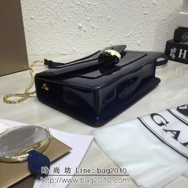 BVLGARI寶格麗 漆皮系列 時尚百搭 單層單鏈 單肩斜挎包 39174 FYD1382